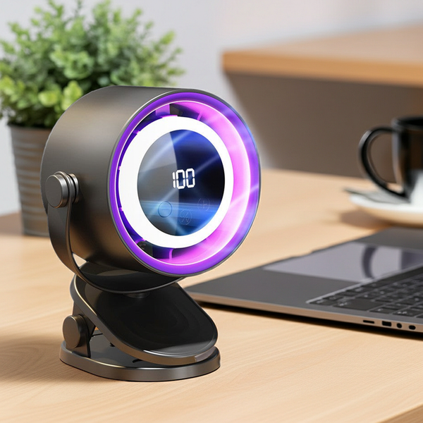 Portable USB Desk Fan with Rechargeable Battery