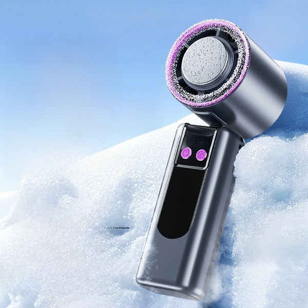 Portable Rechargeable Ice Cooling Handheld Fan